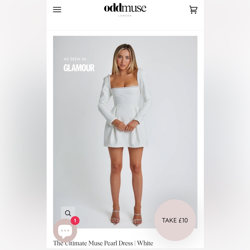 The Ultimate Muse Pearl Dress | White
